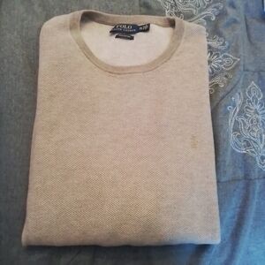 Polo Ralph Lauren Pima Cotton Crewneck Pullover Sweater Brown/Taupe - XXL